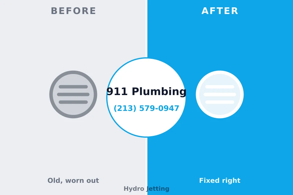 Before and after: plumbing company Sound Beach, NY